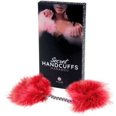 Manette Rosa in Alluminio con Marabù – Fantasie Eccitanti e Seduzione